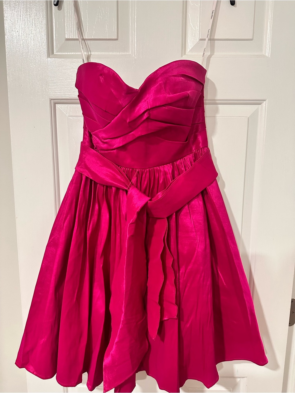 Calvin Klein l Hot Pink Strapless Party Dress